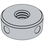 德标DIN 548 - 1986 DIN548 548DIN 侧面带孔圆螺母