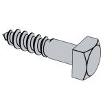 美标ASME B18.2.1 - 2010 ASME18.2.1 18.2.1A 方头木螺钉 [Table 14]