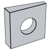 Square Beveled Washers (Malleable Iron) [Type A]