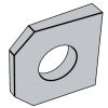Square taper washers for slot section-Light style