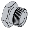 Road Vehicles - Hydraulic Braking Systems - Part 1: Double-Flare Pipes, Tapped Holes, Male Fittings and Tube Seats，Type A male fitting