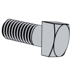 美标ASME B18.2.1 - 2010 ASME18.2.1 18.2.1A 四方斜头螺栓 [Table 4]