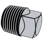 美标ASME B16.14 - 2013 ASME16.14 16.14ASME 钢铁管螺纹管堵、内外螺丝和锁紧螺母 —— 方头管堵