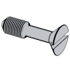 Slotted Countersunk  Head Screws with Waisted Shank