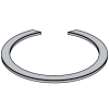Snap Rings With Rectangular Profile For Bores