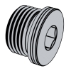 液压传动连接 带米制螺纹和O形圈密封的油口和螺柱端 第4部分：内六角螺塞