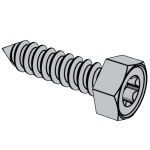 美标ASME B18.6.3 (Hex-VI-B/BP) - 2013 ASME 梅花槽六角头自攻螺钉-B牙,BP牙 [表30&41]