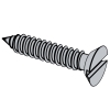 Slotted 80° Truncated Countersunk Head Screws [Table 10]