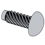 英标BS 4174 - 1972 BS4174 4174BS 半圆头U型金属驱动（强攻）螺钉 [Table 22]