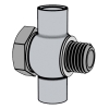 柴油机 低压金属油管组件 技术条件 - D 型低压油管组件 [铰接接式短三通管接头]