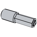 机械行业JB /T4210.8 - 2014 JB4210.8 4210.8JB 六角螺母冷镦模 镦六角下冲头 A1型 (适用于GB6170、GB6171)