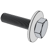 Hex head and plain washer combination bolt