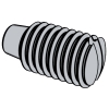 Slotted set screws with cone point