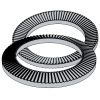 Knurling disc washer