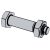 Hexagon Head Bolt and Hexagon Nut for Shackles, Forms BB and SB