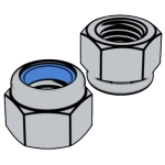 国际ISO 7040 - 2012 ISO7040 7040ISO 1型 非金属嵌件六角锁紧螺母 性能等级：5、8、10级