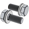 Hex head and plain washer combination bolt