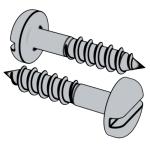 美標ASME/ANSI B18.6.1 (T10) - 1981 (R2016) 開槽盤頭木螺釘 [Table 10]