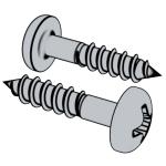 美標(biāo)ASME/ANSI B18.6.1 (T11) - 1981 (R2016) I型十字槽盤(pán)頭木螺釘 [Table 11]