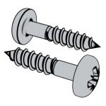 美標ASME/ANSI B18.6.1 (T12) - 1981 (R2016) IA型米字槽盤頭木螺釘 [Table 12]