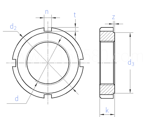 CNS  4465 - 1978 圆螺母