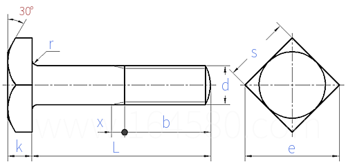 CNS  4699 - 1982 木导板用方头螺栓