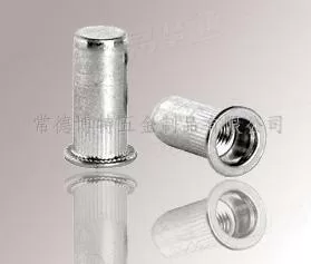 不锈钢平头盲孔滚花铆螺母 盲孔铆螺母