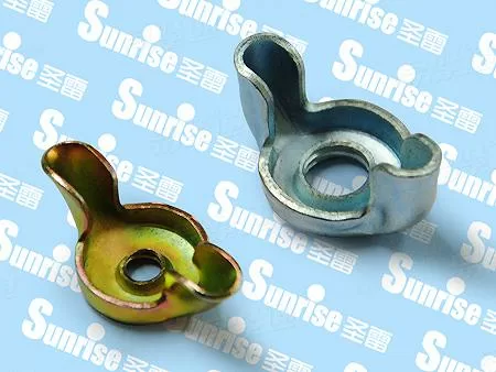 美制标准型镀锌铁皮蝶形螺帽（蓝白锌、黄锌）