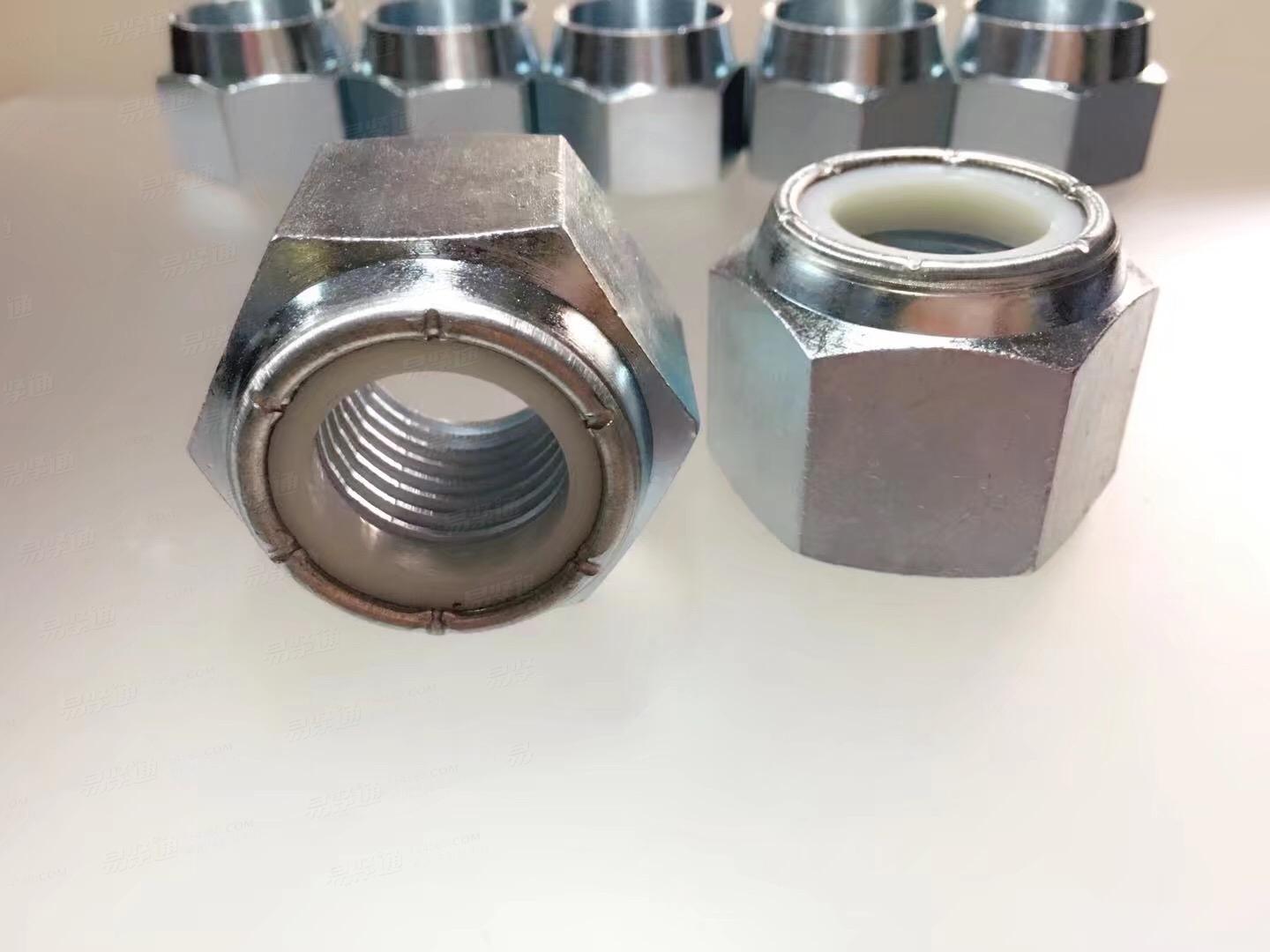 ASME18.16.6加大 45#//40C/35CrM 压点非金属嵌件六角锁紧螺母 质量保证