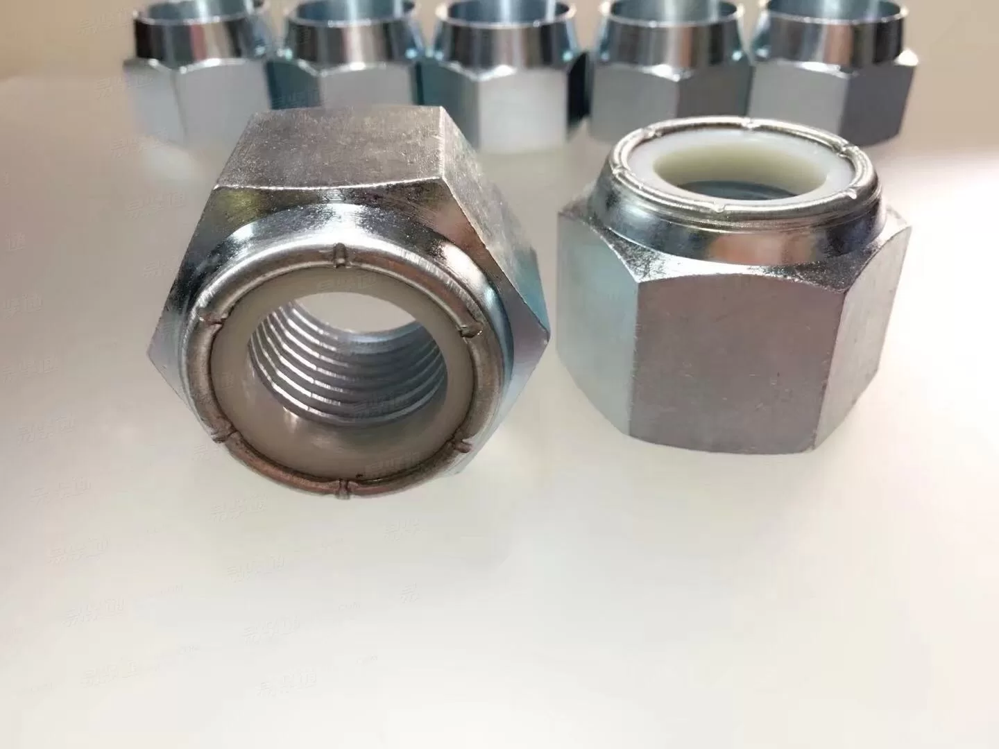 ASME18.16.6加大 45#//40C/35CrM 压点非金属嵌件六角锁紧螺母 质量保证