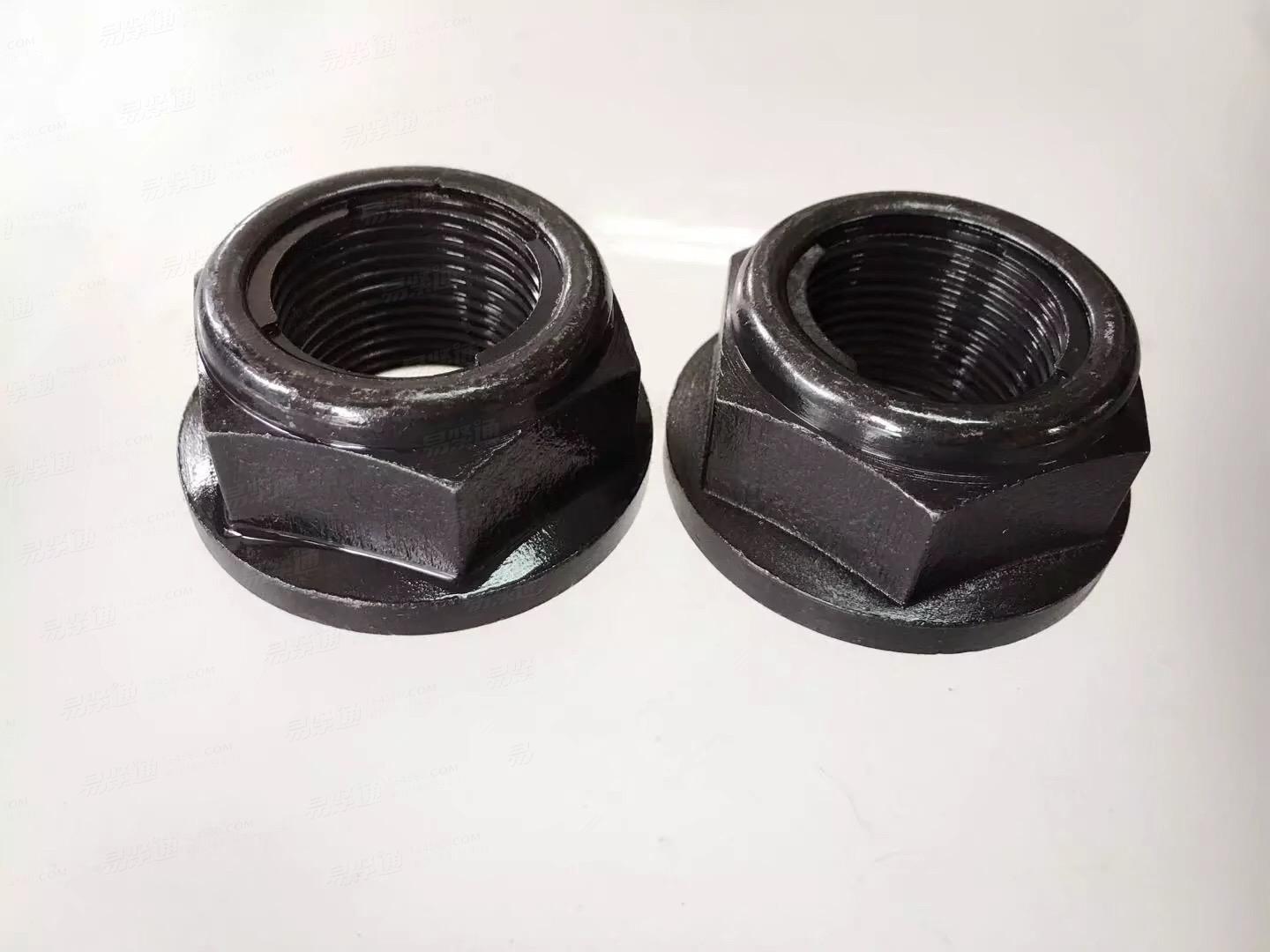 GB6177.2发黑 6级/8级/10级/12级 细牙六角法兰面锁紧螺母 规格按需求