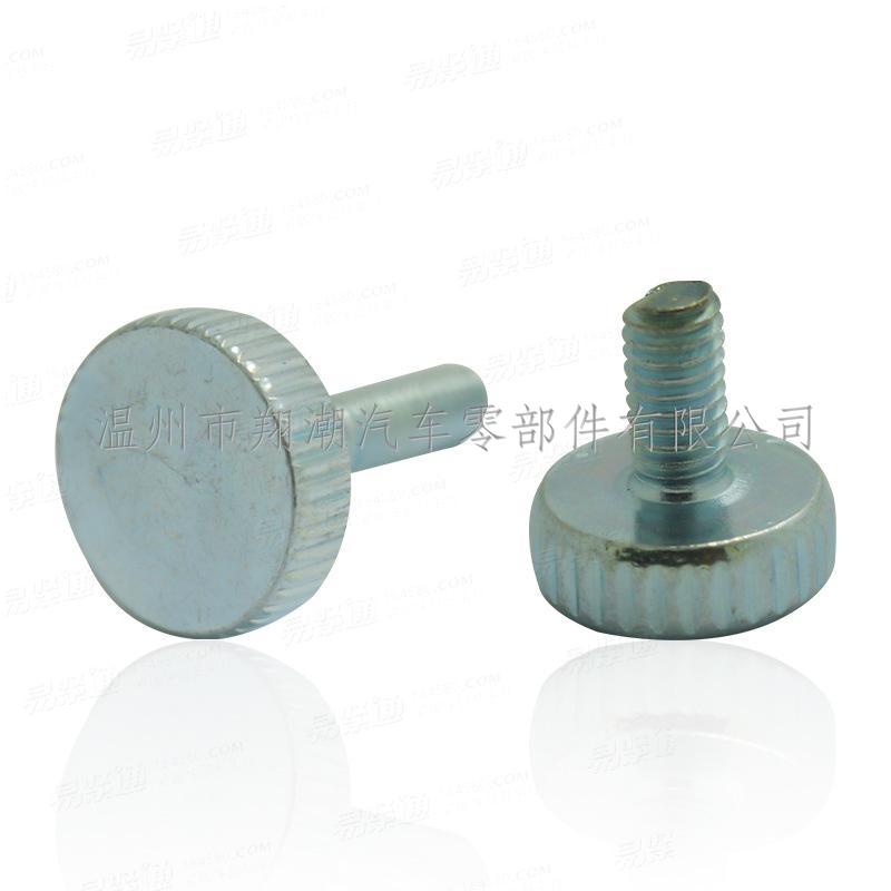 GB 835 碳钢镀锌 平头滚花手拧螺丝