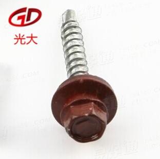 酒紅色塗層自攻釘 廠家直銷