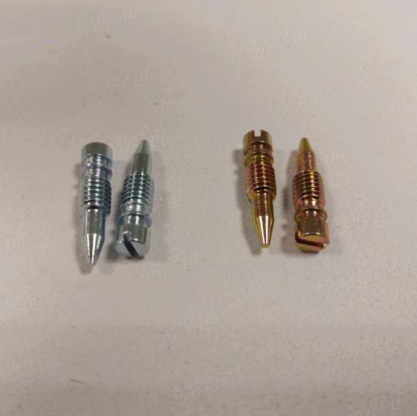 非标加工 化油器螺絲 開槽尖尾螺絲 鍍鋅