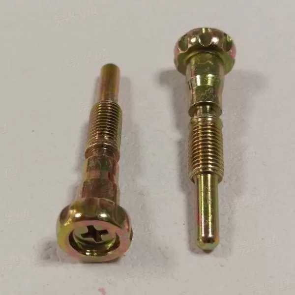 彩锌  非标螺丝加工定做 圆尾螺丝