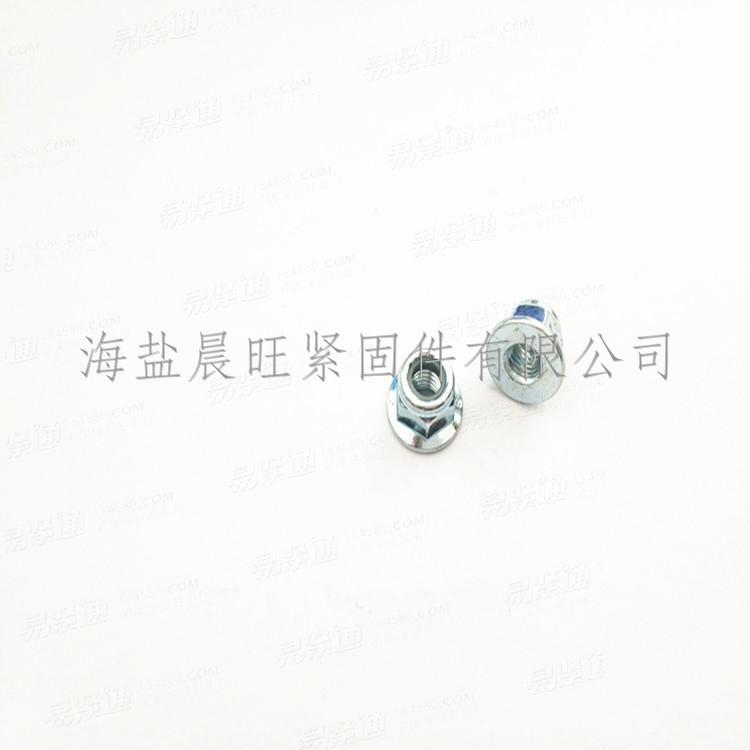 海鹽海鹽高品質螺母美制法蘭尼龍鎖緊螺母1/4