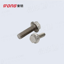 304不锈钢六角头法兰面螺栓螺丝GB5787/GB5789加大带齿带垫螺丝