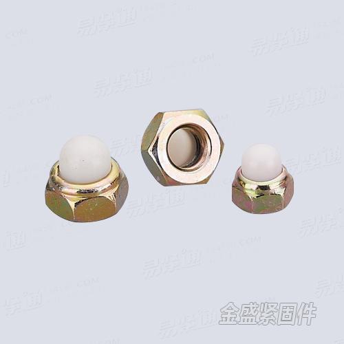 白色尼龙六角盖母 盖形螺母