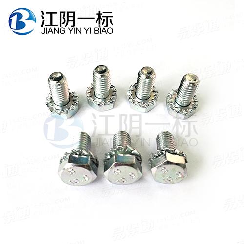 GB9074.16六角头螺栓和外锯齿锁紧垫圈组合件
