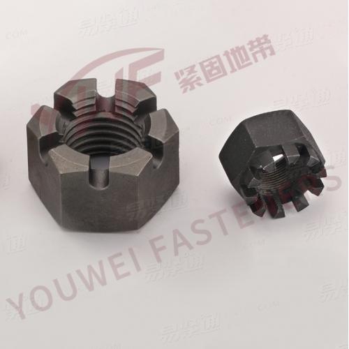 1型六角开槽螺母 细牙普通螺纹 Q381