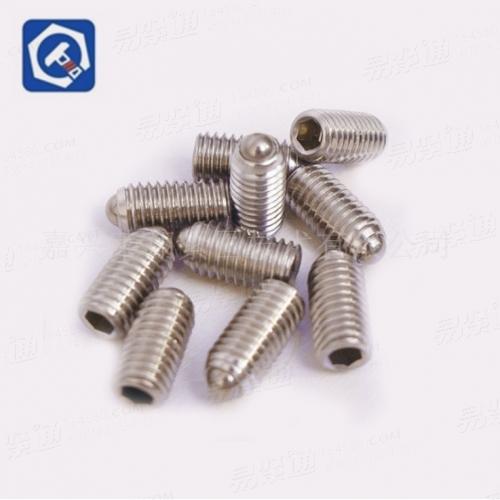 304不锈钢波珠凹端紧定螺钉 止付顶丝 机米螺丝