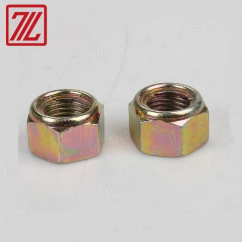 细牙8级M202 GB6184压三点全金属锁紧螺母 防松自锁螺母彩锌