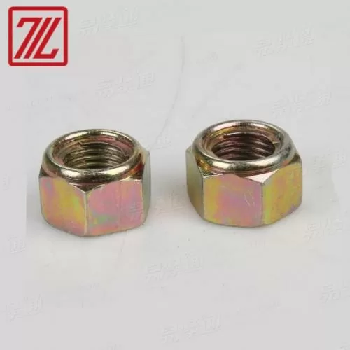 细牙8级M202 GB6184压三点全金属锁紧螺母 防松自锁螺母彩锌