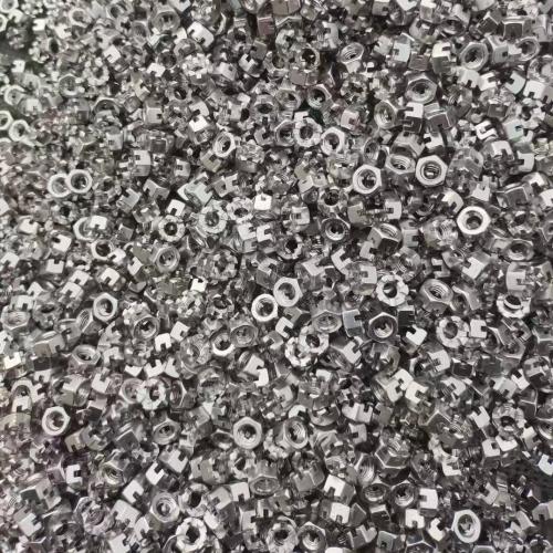 GB9457不锈钢六角开槽螺母来图定制厂家直销