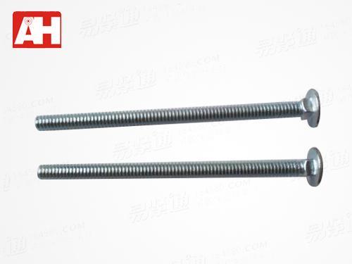 ANSI ASME B18.5-2008 加长镀锌美制大半圆头方颈螺栓 冷镦 镀蓝白锌