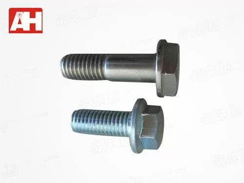 GB5787六角法兰螺栓 冷镦 镀蓝白锌