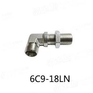 ISO8434-1卡套式过板弯通管接头（弯头）90°弯曲过板接头