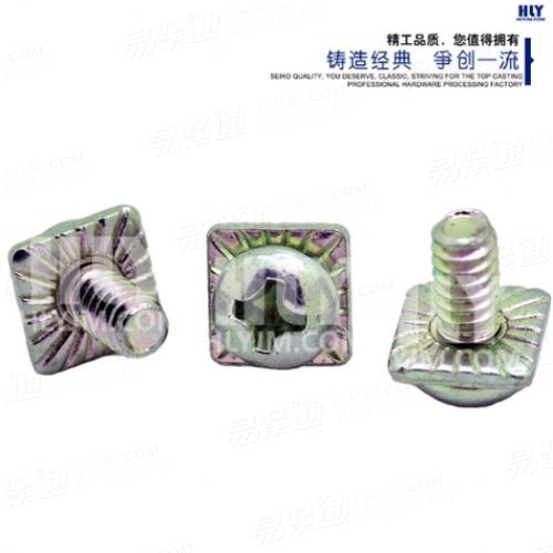 十字槽盘头螺钉和太阳齿垫组合螺丝