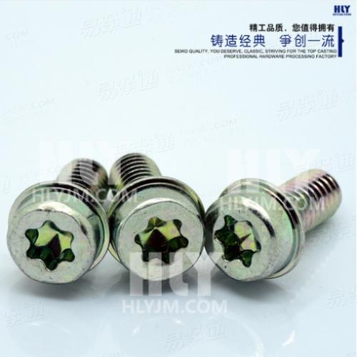 梅花槽圆柱头带垫螺钉