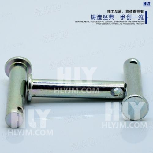 GB882不锈钢销轴 平头带孔圆柱销 定位农机用M3-M6